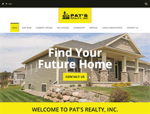 Tablet Screenshot of patsrealty.com